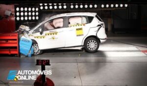 Testes Euro NCAP 2013 Ford B-Max embate frontal