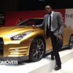Exclusive car Usain Bolt Nissan GT Left side view