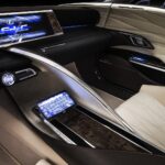 New Lexus LF-LC Concept Blue opala 2013 interior central console view