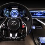 New Lexus LF-LC Concept Blue opala 2013 interior wheel view