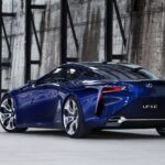 New Lexus LF-LC Concept Blue opala 2013 rear left view