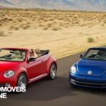 New VW Beetle Cabriolet 2013 road view