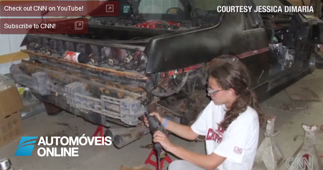 Espectacular Vídeo! Menina de 14 Anos Reconstrói o seu Automóvel