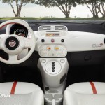 First images Fiat 500e interior view 2013