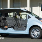 first view New Chevrolet Spark EV profile cut right view 2013