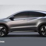 New prototype Honda Urban Suv profile view 2013