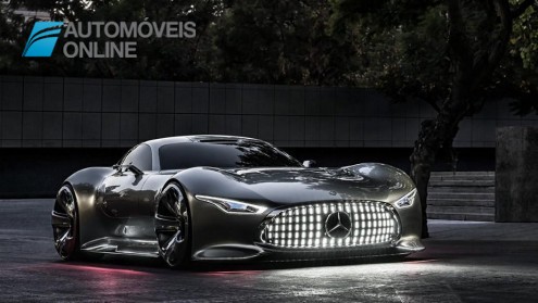 Mercedes-Benz Vision Grand Turismo right front view lights on production 2015