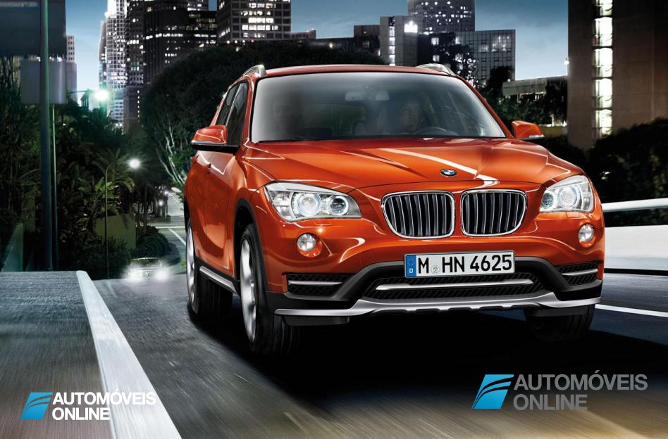 New BMW X1 Presentation Salon Detroid 2014 Front View on road