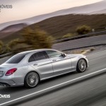 New Mercedes-Benz Classe C 2014 right profile street view