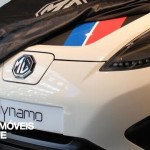 MG Dynamo EV concept left front teaser view 2015