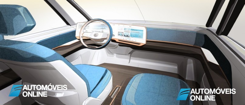 New volkswagen budd-e concept interior view